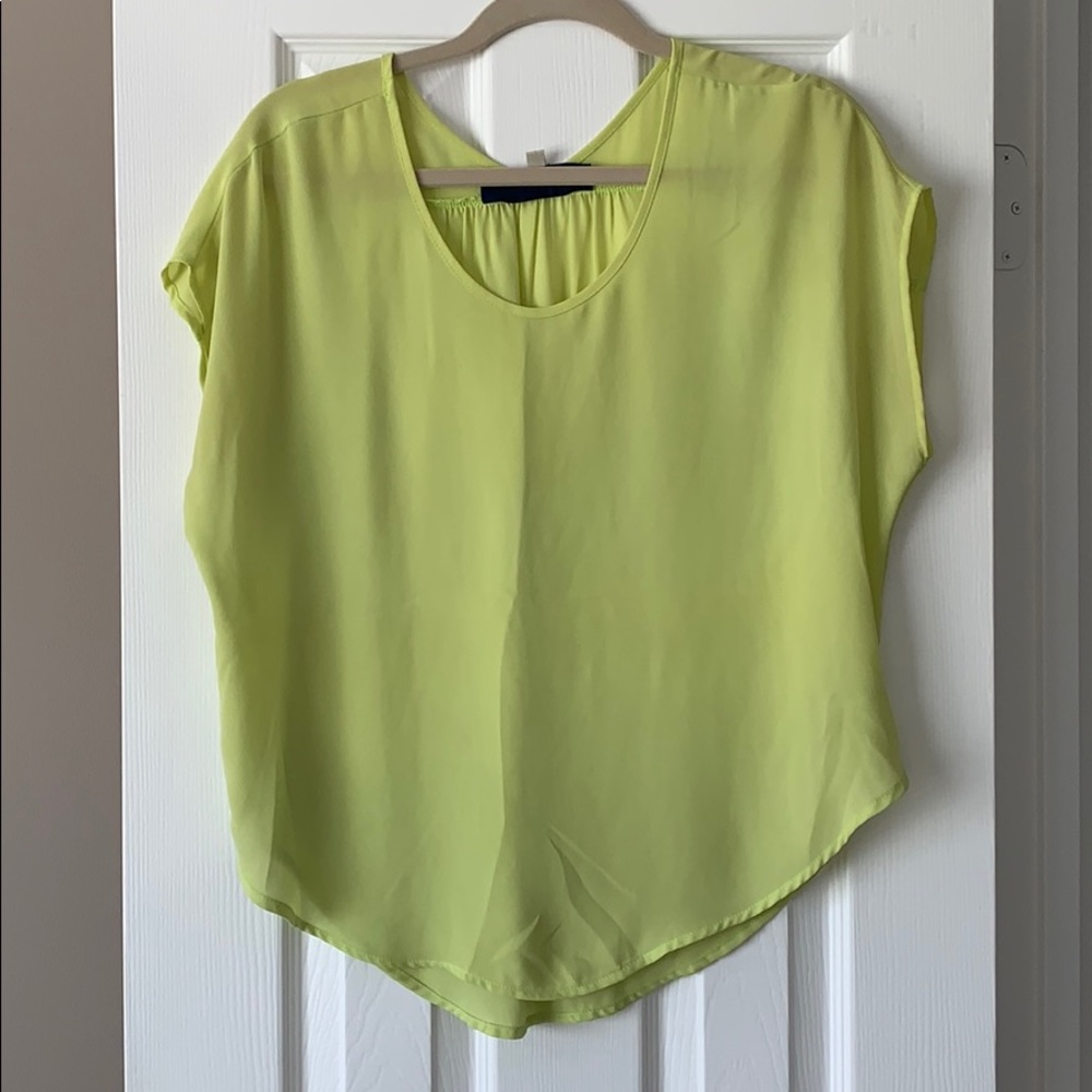 Neon Yellow Chiffon Shirt